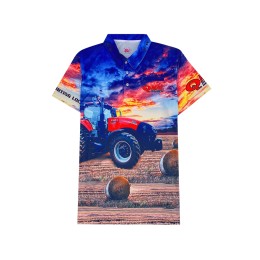Custom Short Sleeve Polo Shirt Fashion Design Chest Pocket Whole Print Australian Agricultural Sublimation Sublimation Center Large Mechanical Engineering P1402 Custom Short Sleeve Polo Shirt Fashion Design Chest Pocket Whole Print Australian Agricultural Sublimation Sublimation Center Large Mechanical Engineering P1402